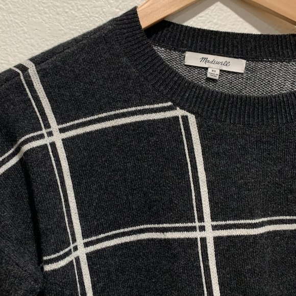 Madewell Double Windowpane Pullover Sweater - Picture 3 of 5